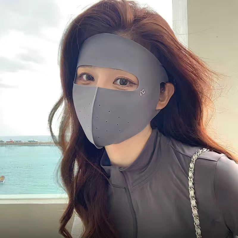 Ice Silk UV Protection Sunscreen Face Mask