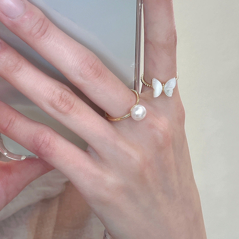 Niche Design Butterfly Ring for Women