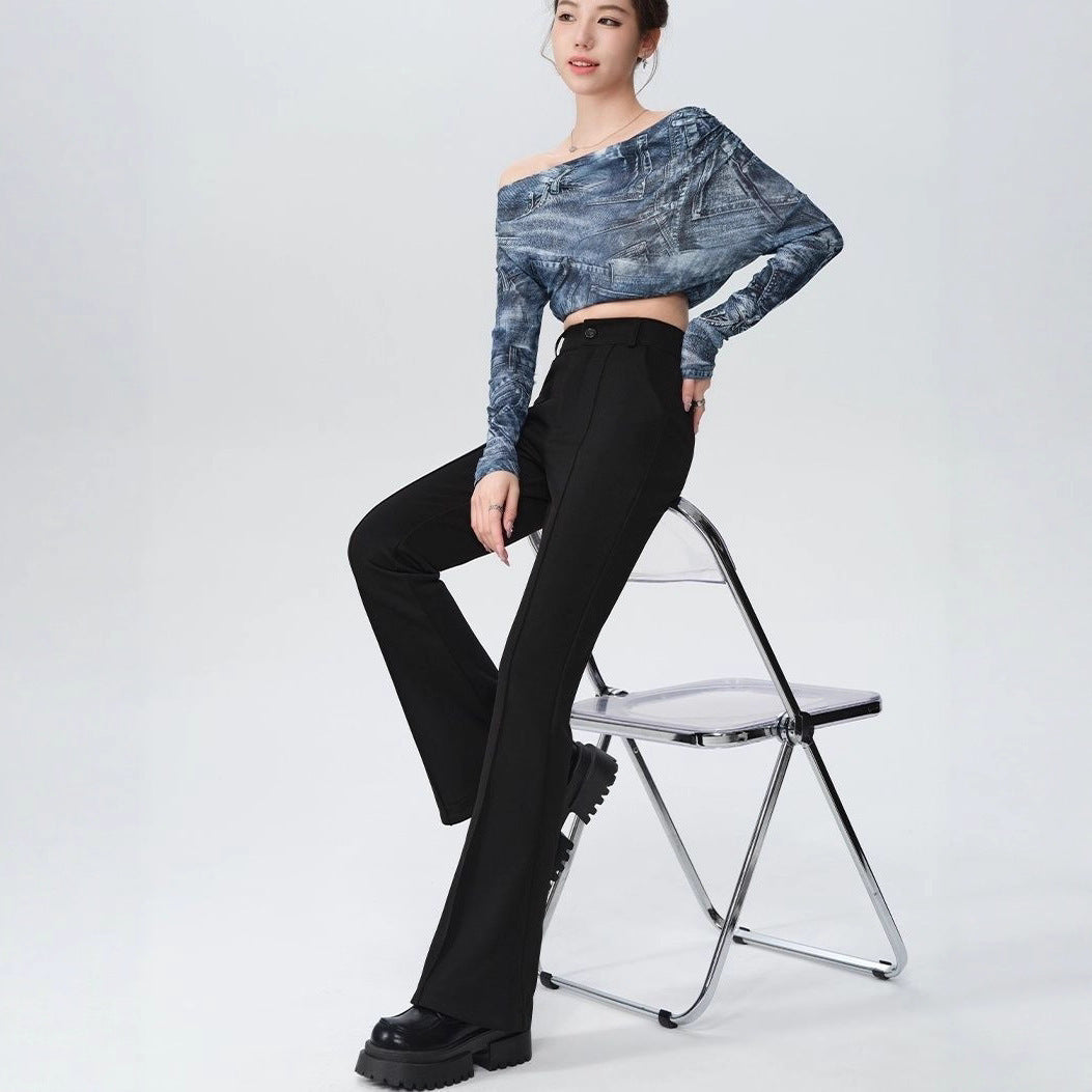 Straight Slimming High-Grade Flared Yoga Pants