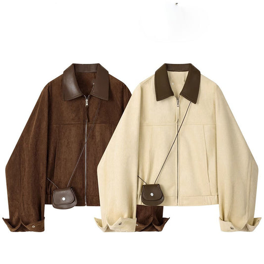 Women's Retro Loose Fit Short Jacket