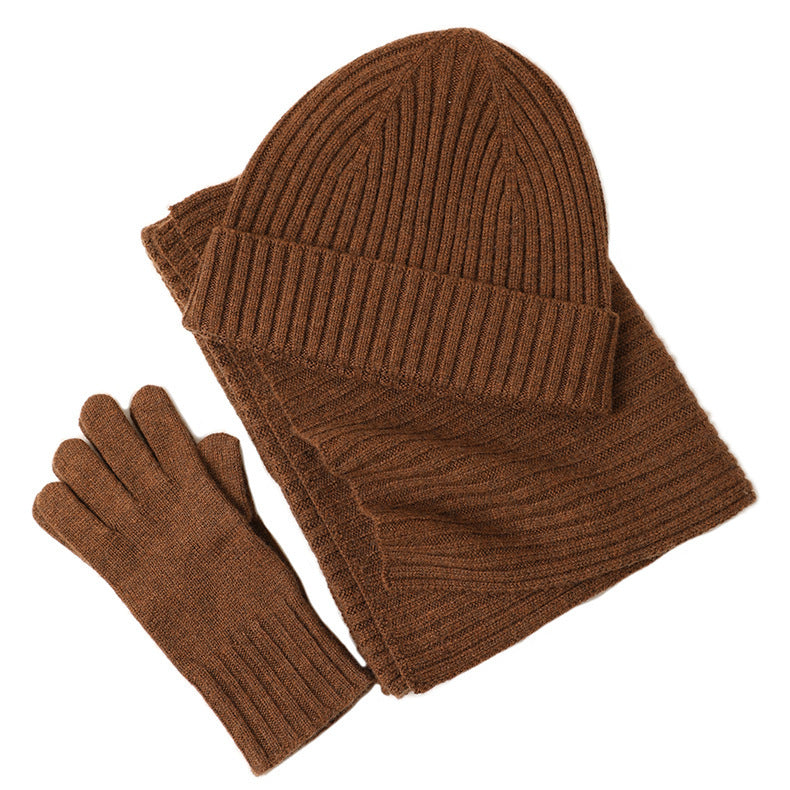 Fashion Women's Three-Piece Winter Accessory Set