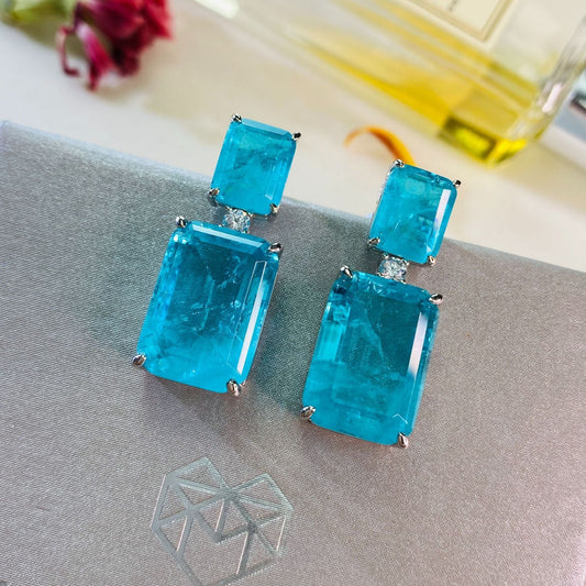 Vintage Emerald Dangle Earrings