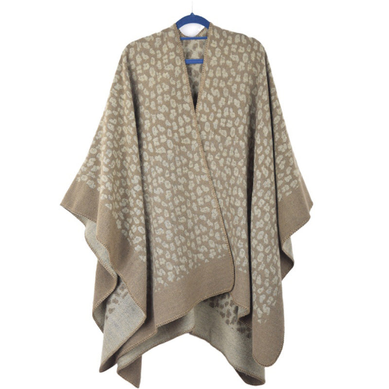 Euro-American Geometry Pattern Dual-Use Shawl Blanket