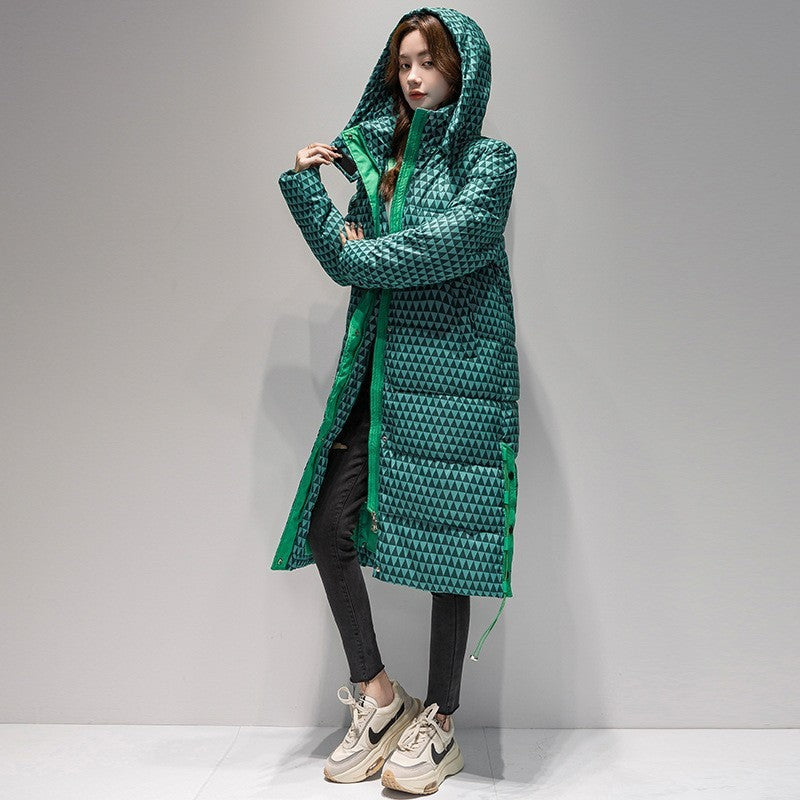 Women's Plaid Houndstooth Padded Coat