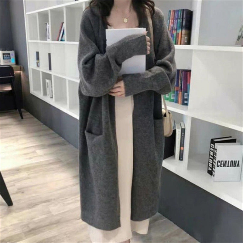 Women's Fashion Blue Loose Sweater