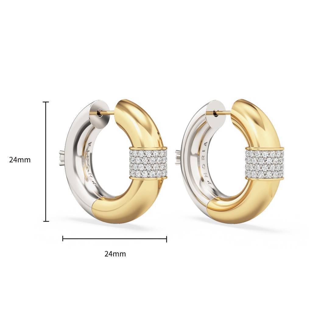 Retro Golden Zircon Dangle Earrings