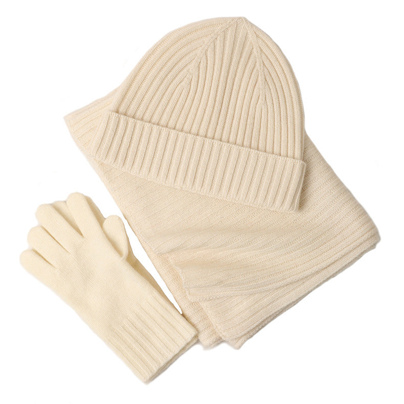 Fashion Women's Three-Piece Winter Accessory Set
