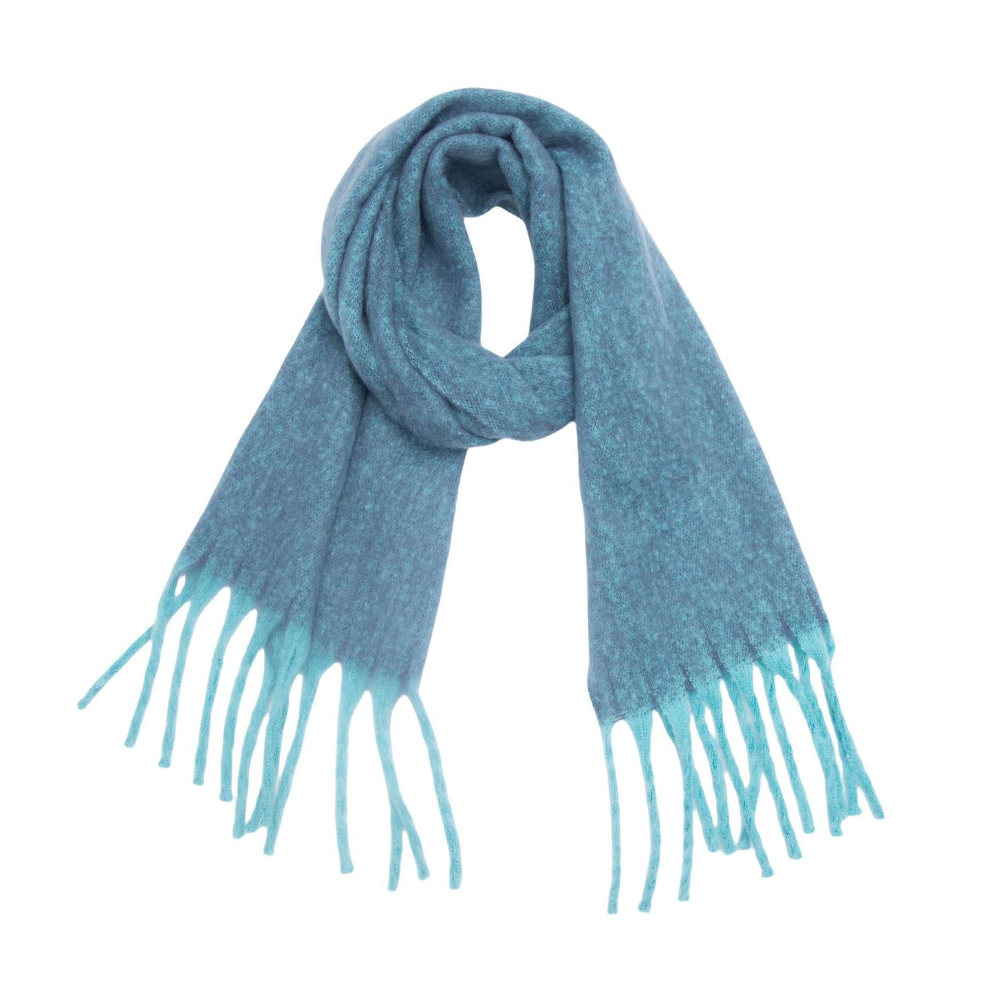 Women's Clip Flower Circle Yarn Tassel Wrap