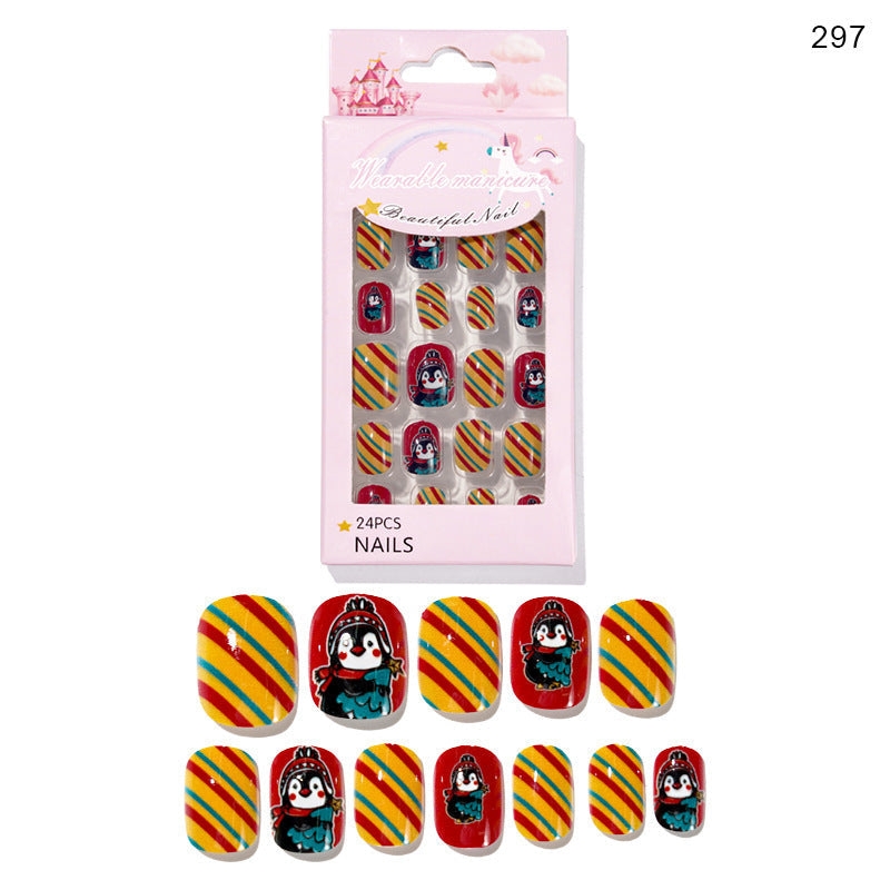 Cute Christmas Fake Nails