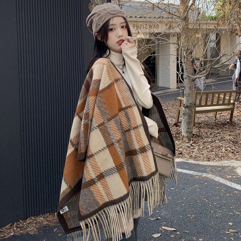 High-End Tassel Outer Scarf & Shawl
