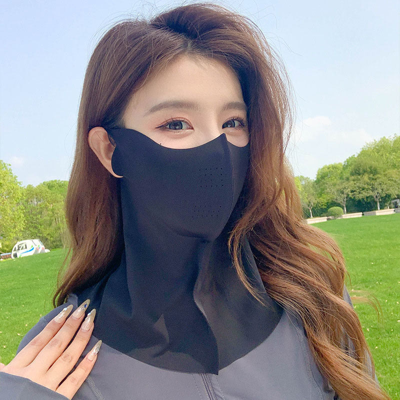 Ice Silk UV Protection Sunscreen Face Mask