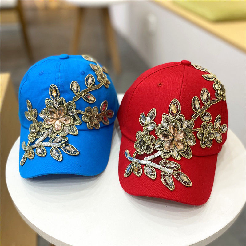 European & American Style Gold Silk Flower Cowboy Hat